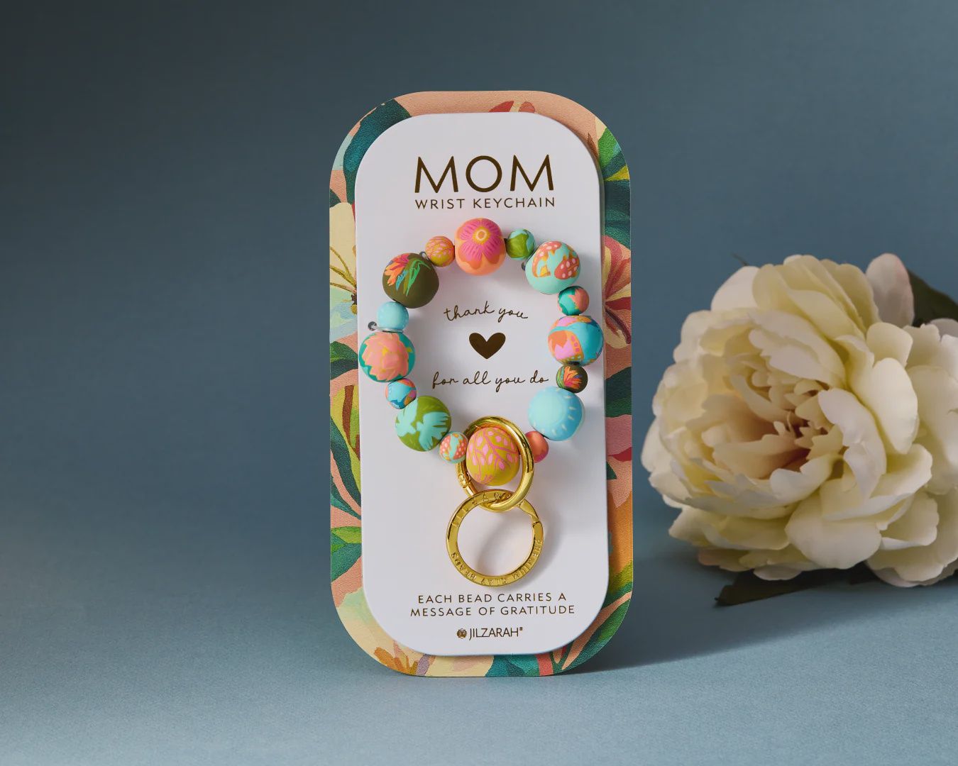 Loving Mom Carded Wrist Keychain