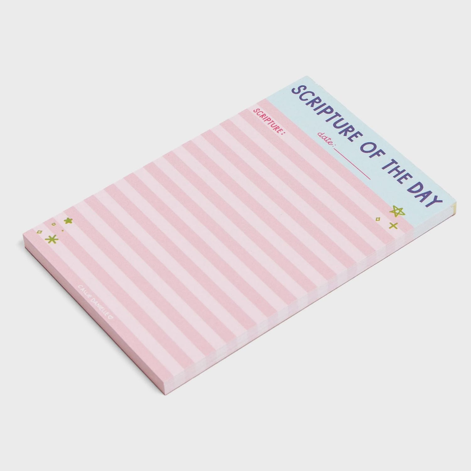 Scripture of the Day Pink 4x6 Notepad