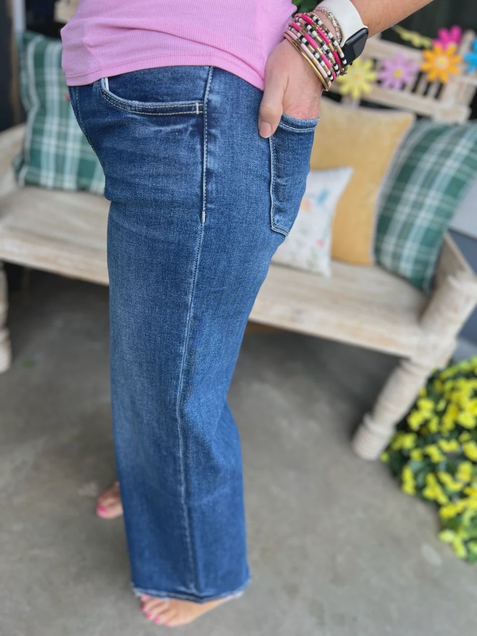 Blissful Mid Rise Ankle Jeans