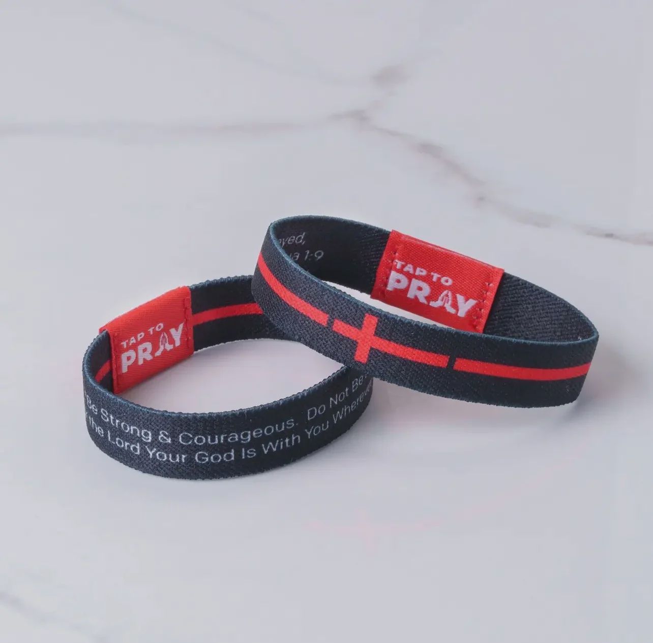 Tap To Pray Wristband, Size: XS, Style: First Responders-Fire