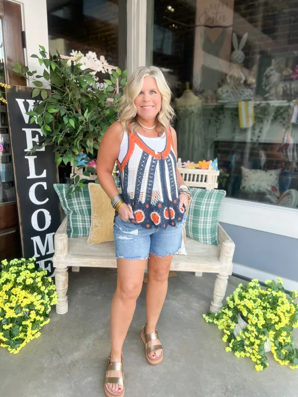 Cello Mid Rise Denim Shorts