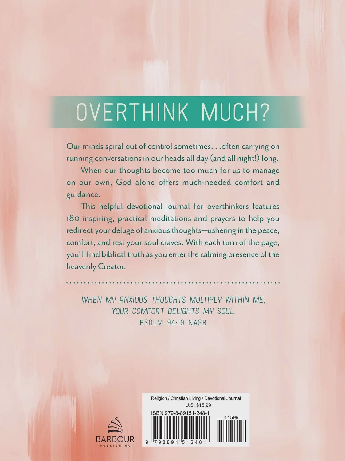 The Overthinker's Devotional Journal