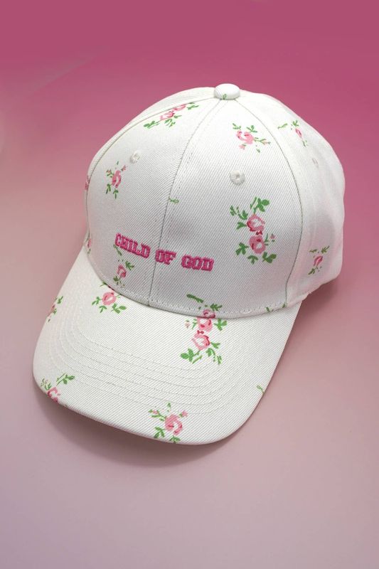 FLORAL CHILD OF GOD CASUAL BASEBALL CAP
