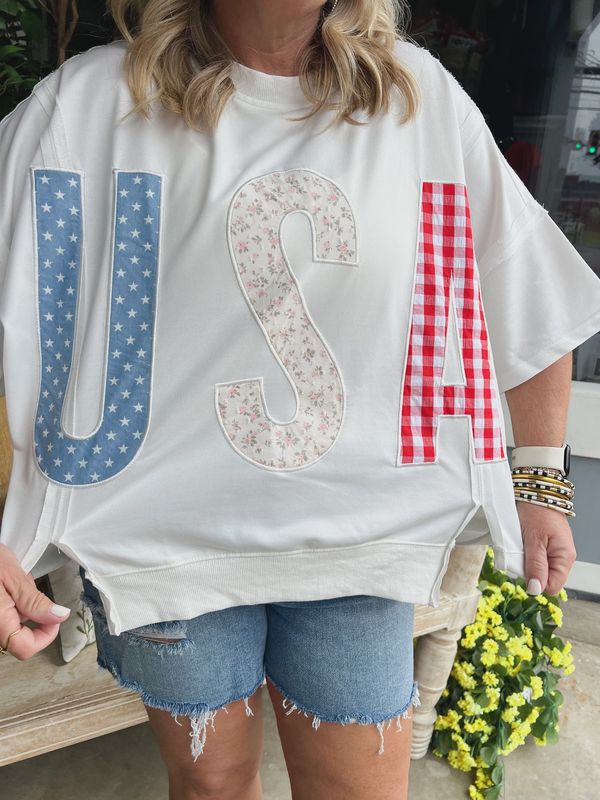 PLAYFUL USA OVERSIZED TOP