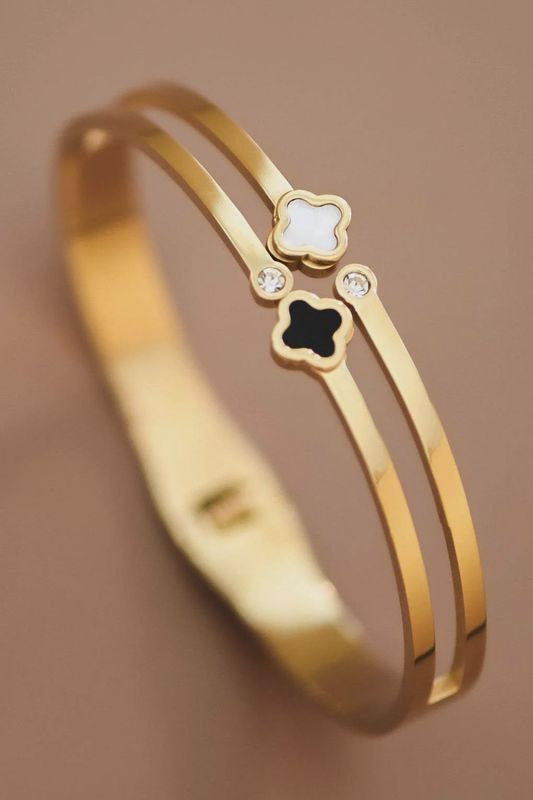18K Gold Plated Waterproof Stainless Steel Bangle
