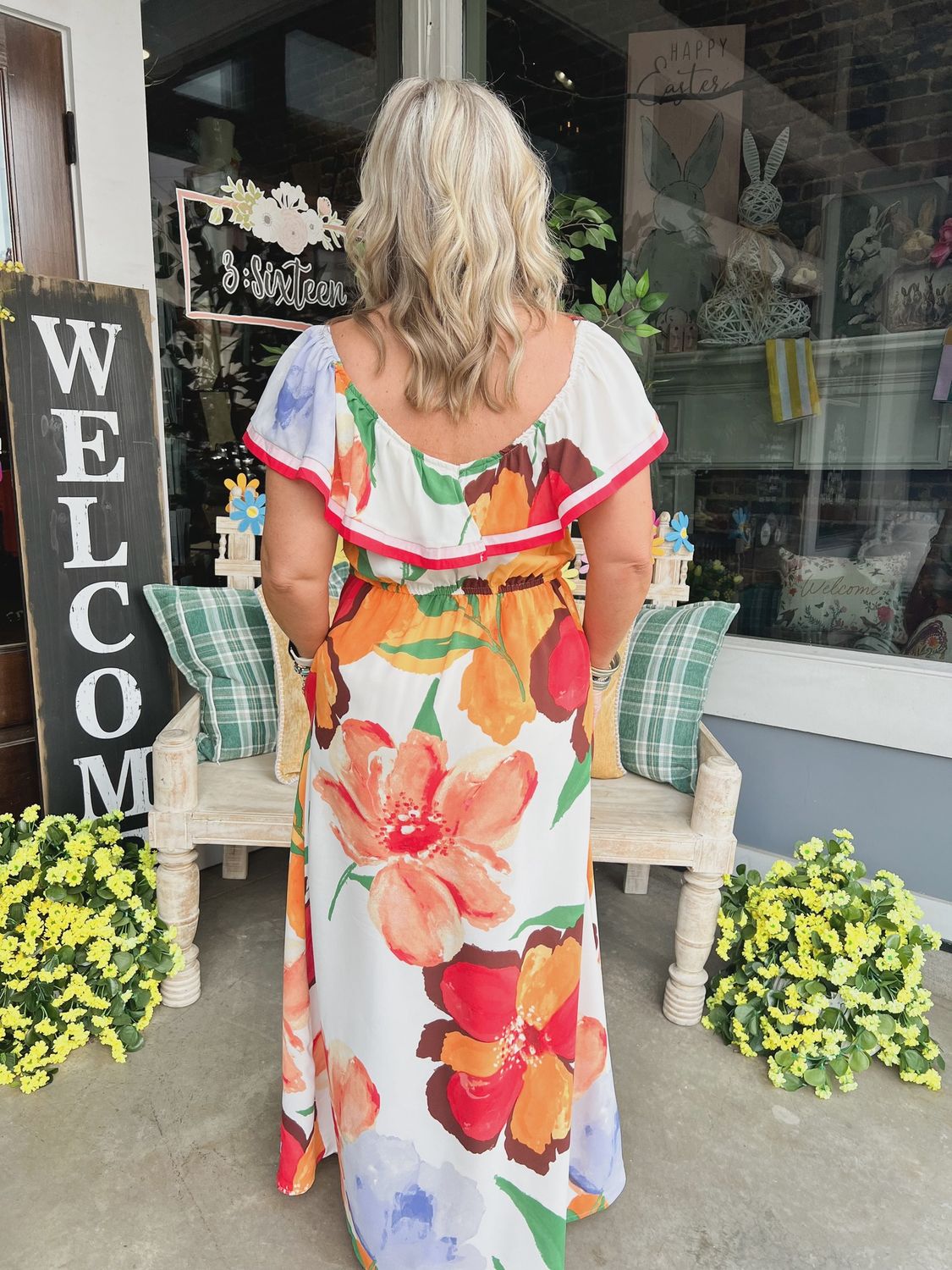 Hibiscus Multi Printed Maxi Dress