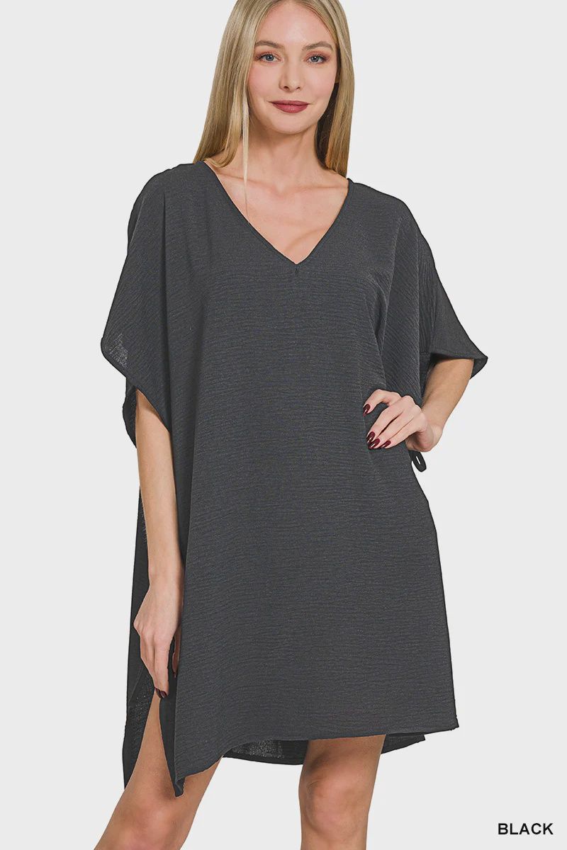 Woven Air-Flow Side Tie Cover-Up