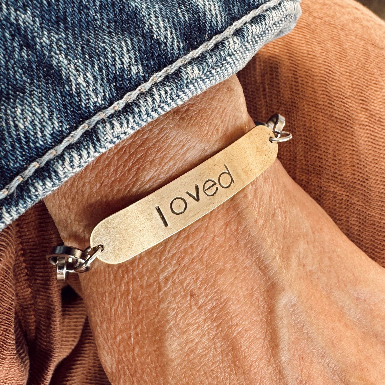 Mixed Metal Loved Bracelet