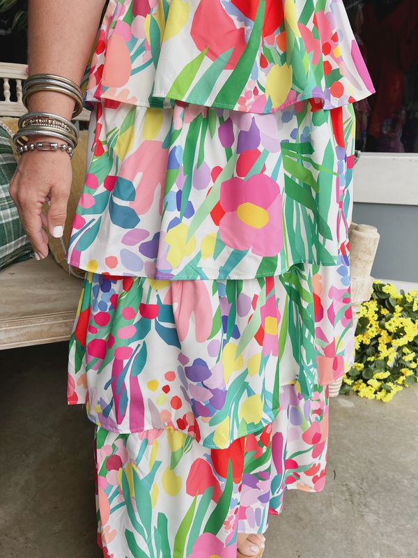 Floral Tiered Dress