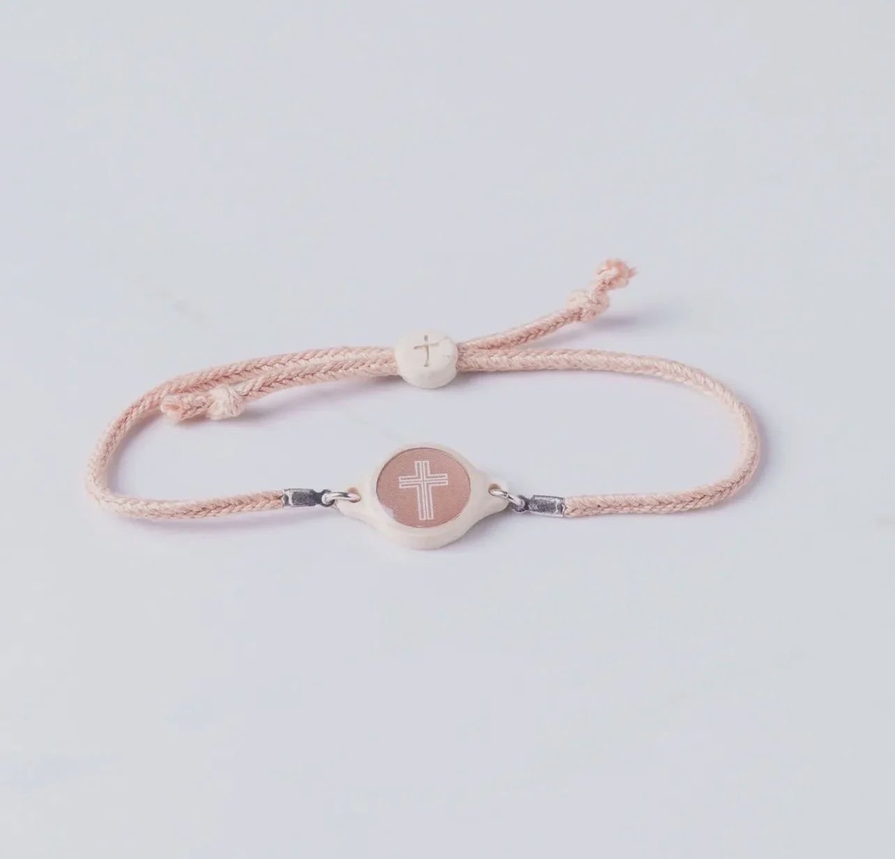 Tap To Pray Survivor Series Bracelet, Color: Mocha &amp; Cross