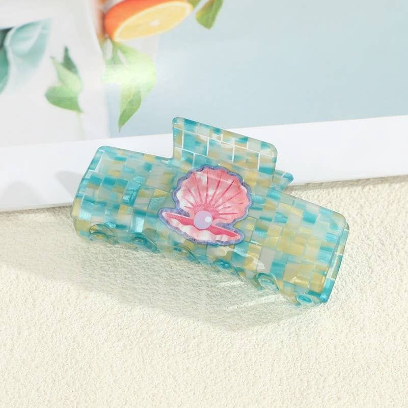 Summer Harvest &amp; Coastal Charm Claw Clip, Color: Seashell