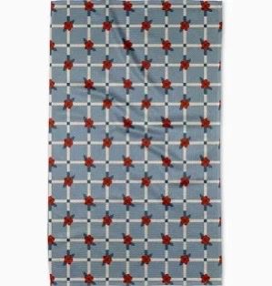 Floral Parade Grid Bar Towel
