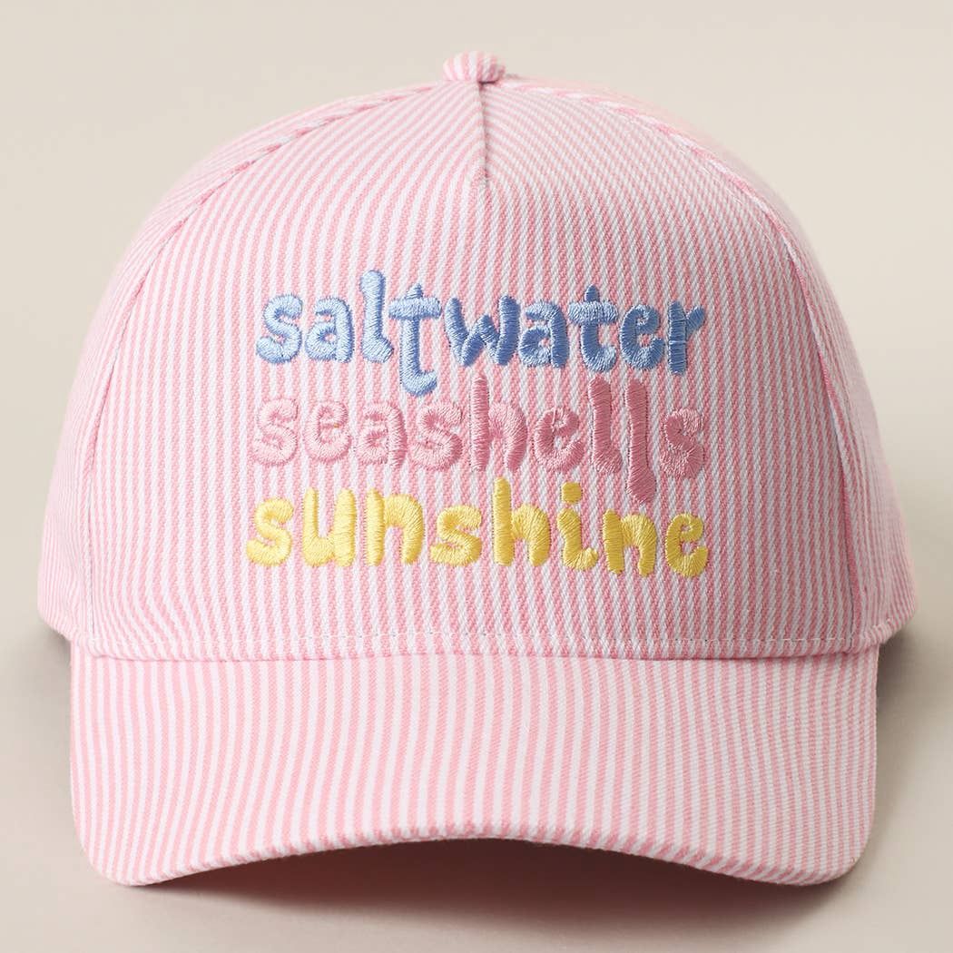 Saltwater Seashells Sunshine Hat, Color: PINK