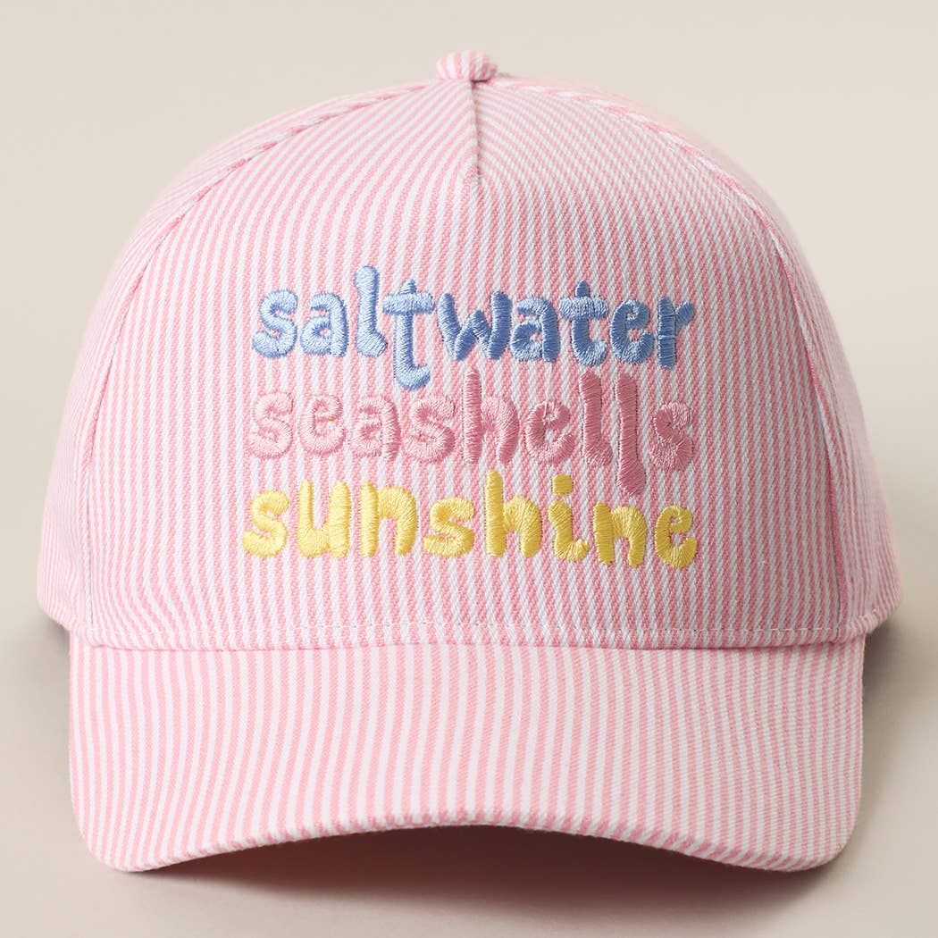 Saltwater Seashells Sunshine Hat, Color: PINK