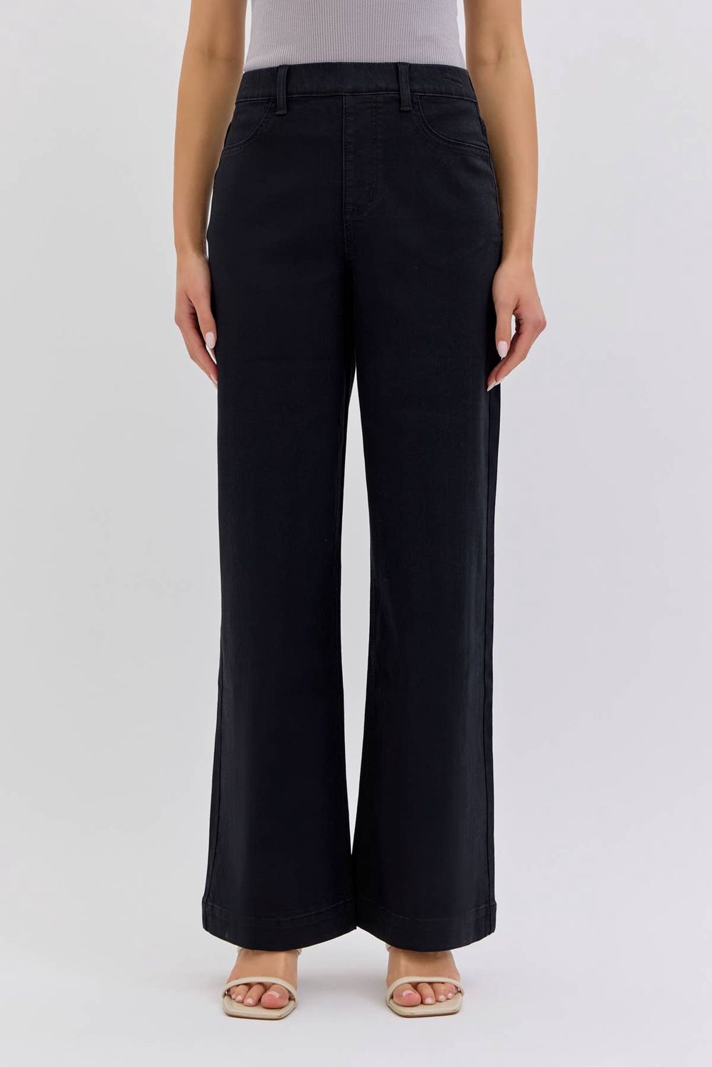 High Rise Pull On Wide Leg, Size: S