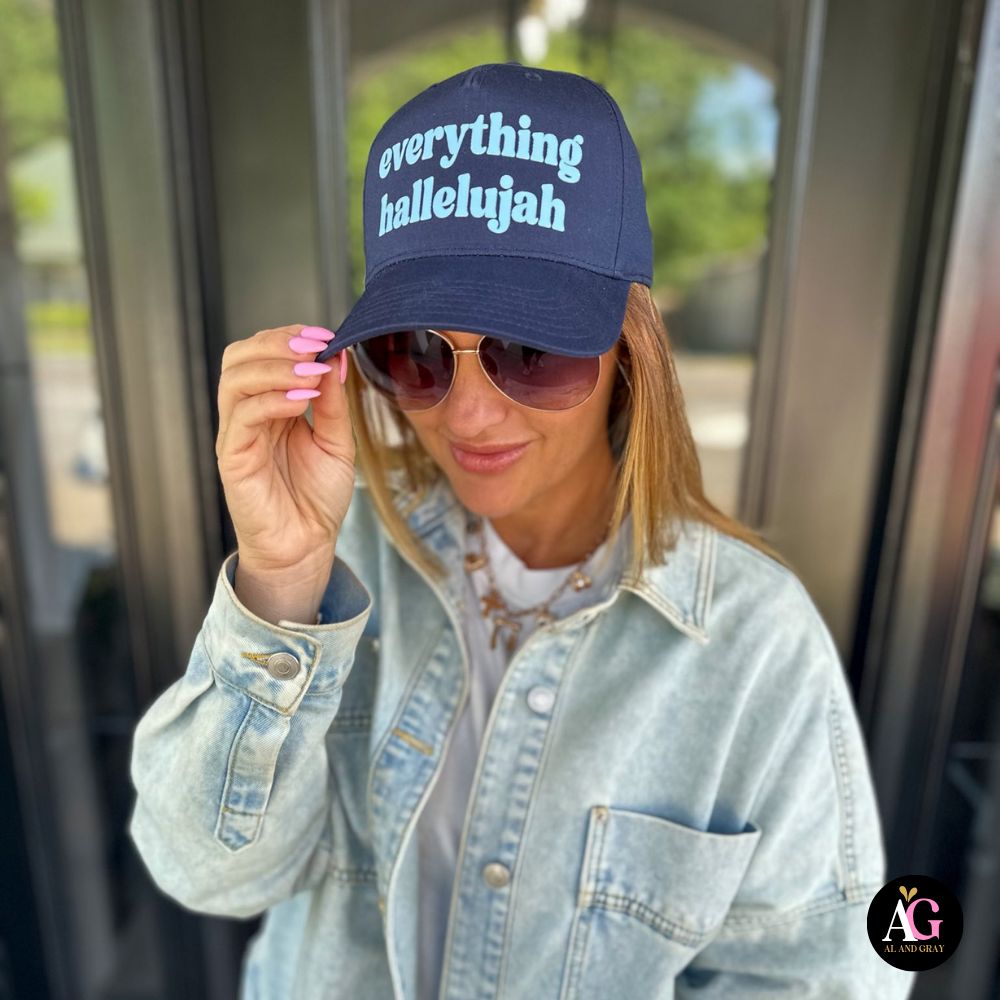 Everything Hallelujah Hat, Color: Navy