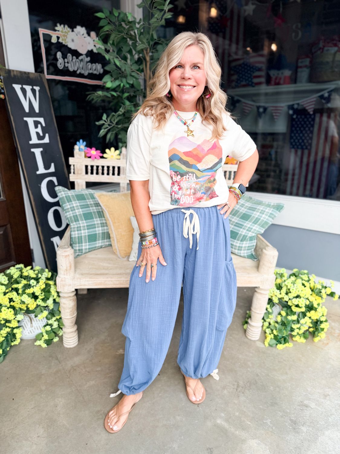 Drawstring Barrel Pants