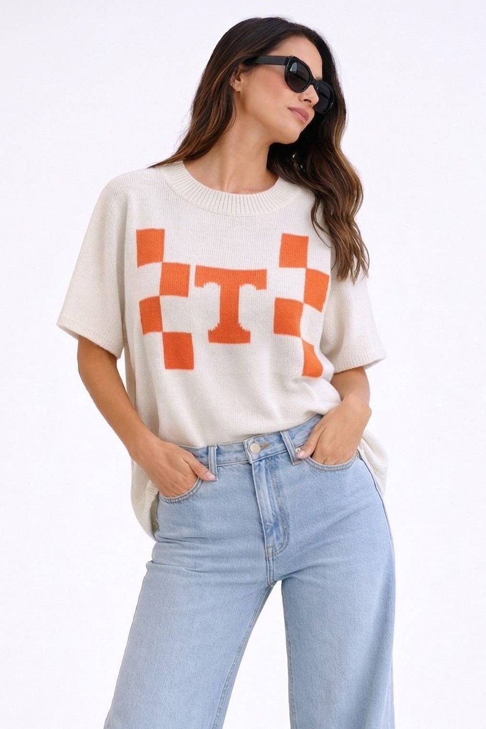 TENNESSEE SWEATER TOP, Color: Ivory, Size: M