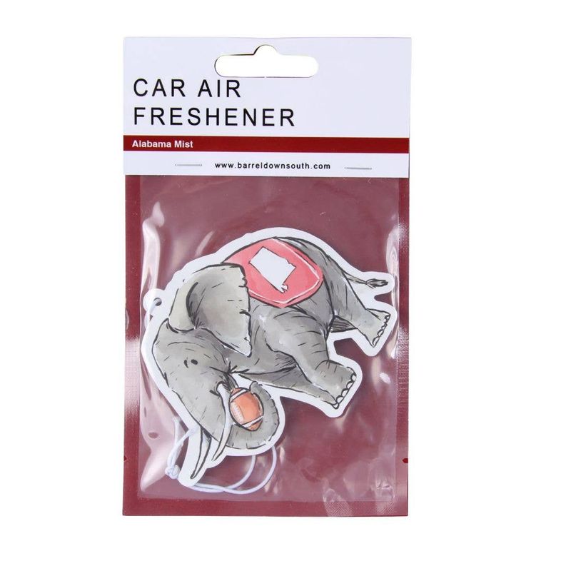 Elephant with Football Air Freshener - Alabama Mist