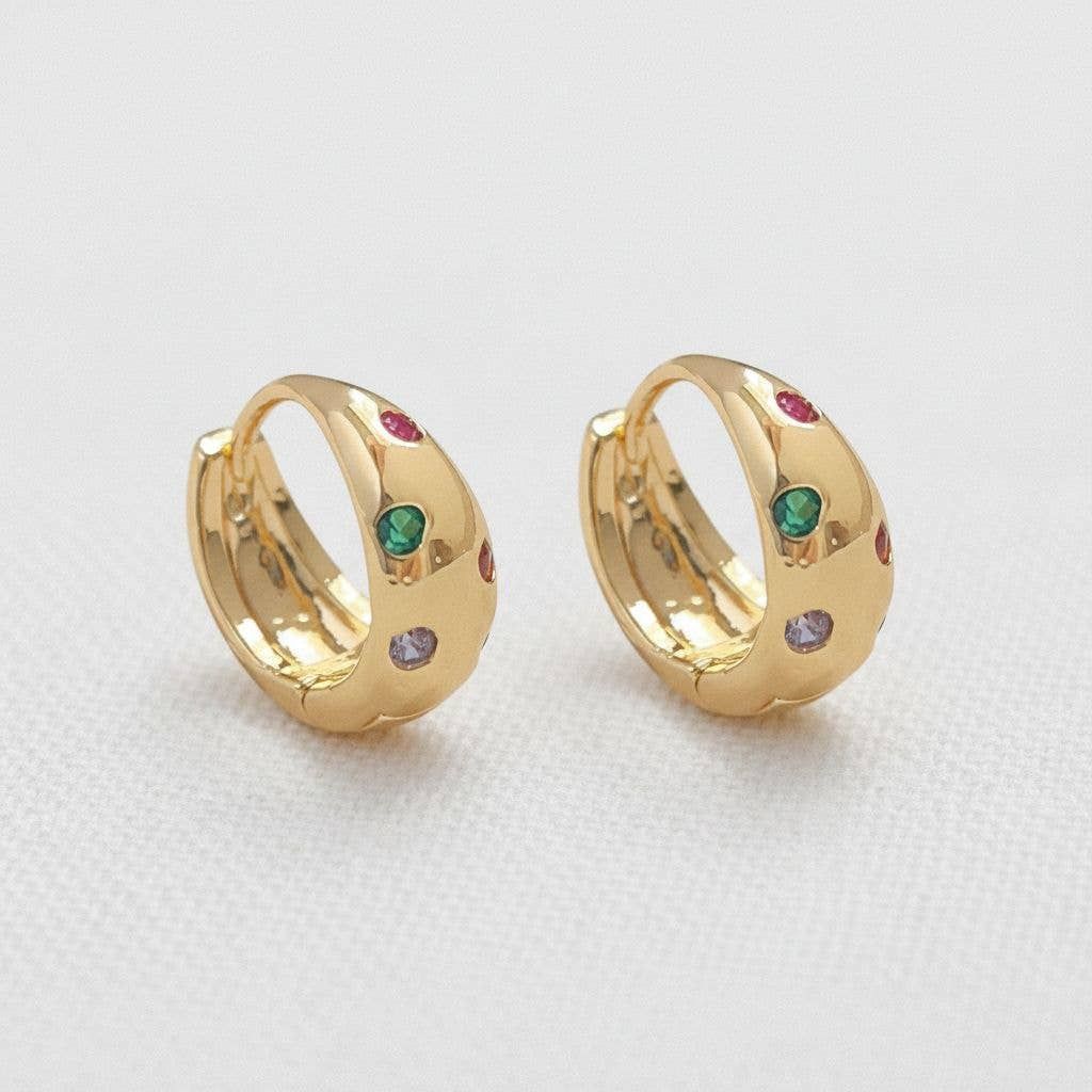 Vintage-Inspired Chic Gemstone Drop Earrings