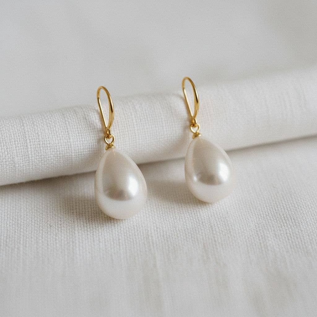 Baroque Pearl Water Drop Earrings