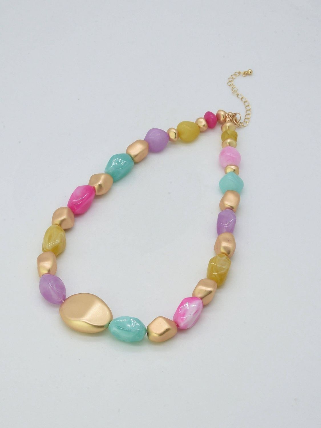 Acrylic CCB Necklace, Color: Multi