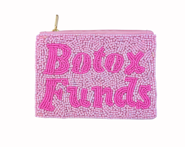 Ladies Fully Beaded BOTOX FUNDS Themed Coin Purse