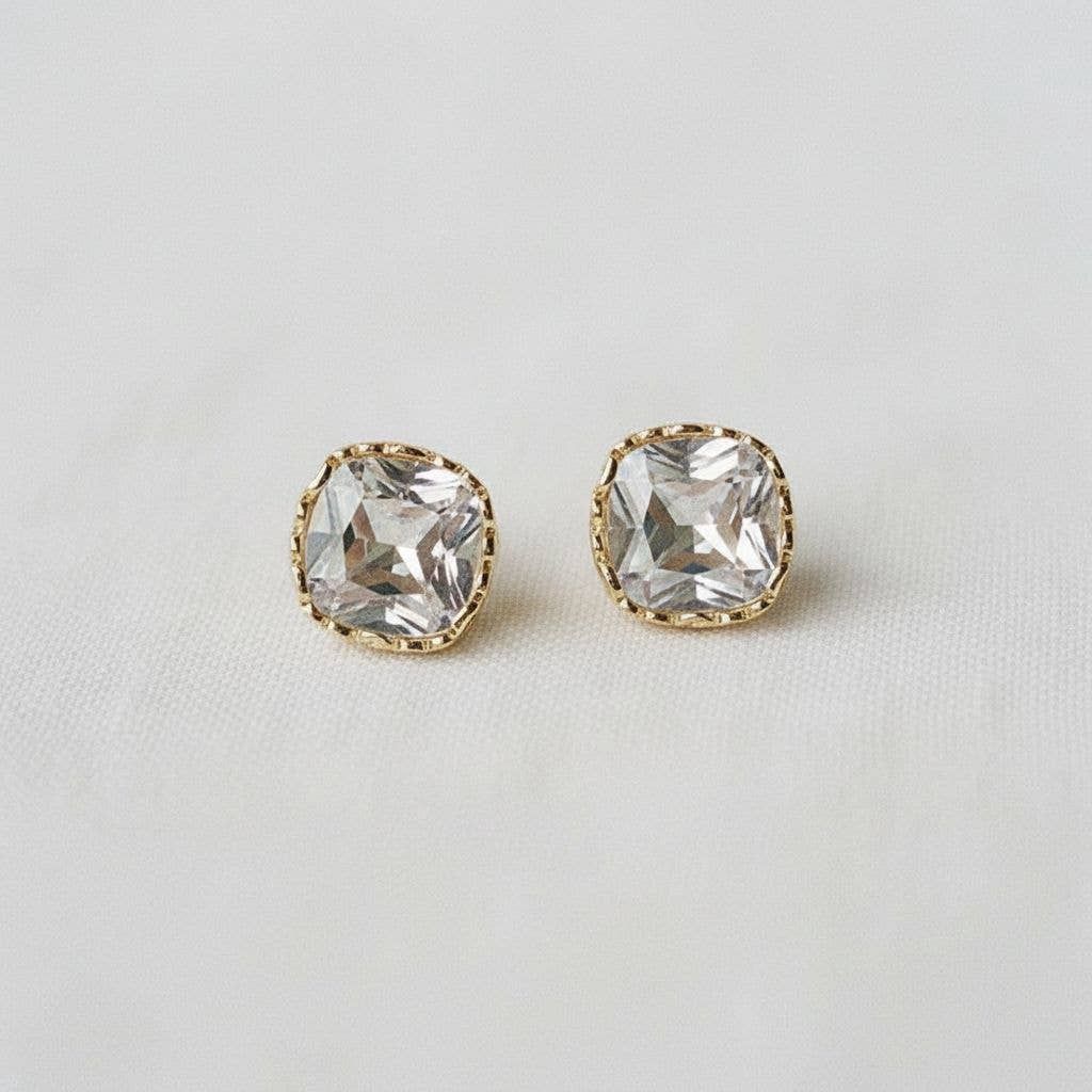 Chic Square Zirconia Earrings