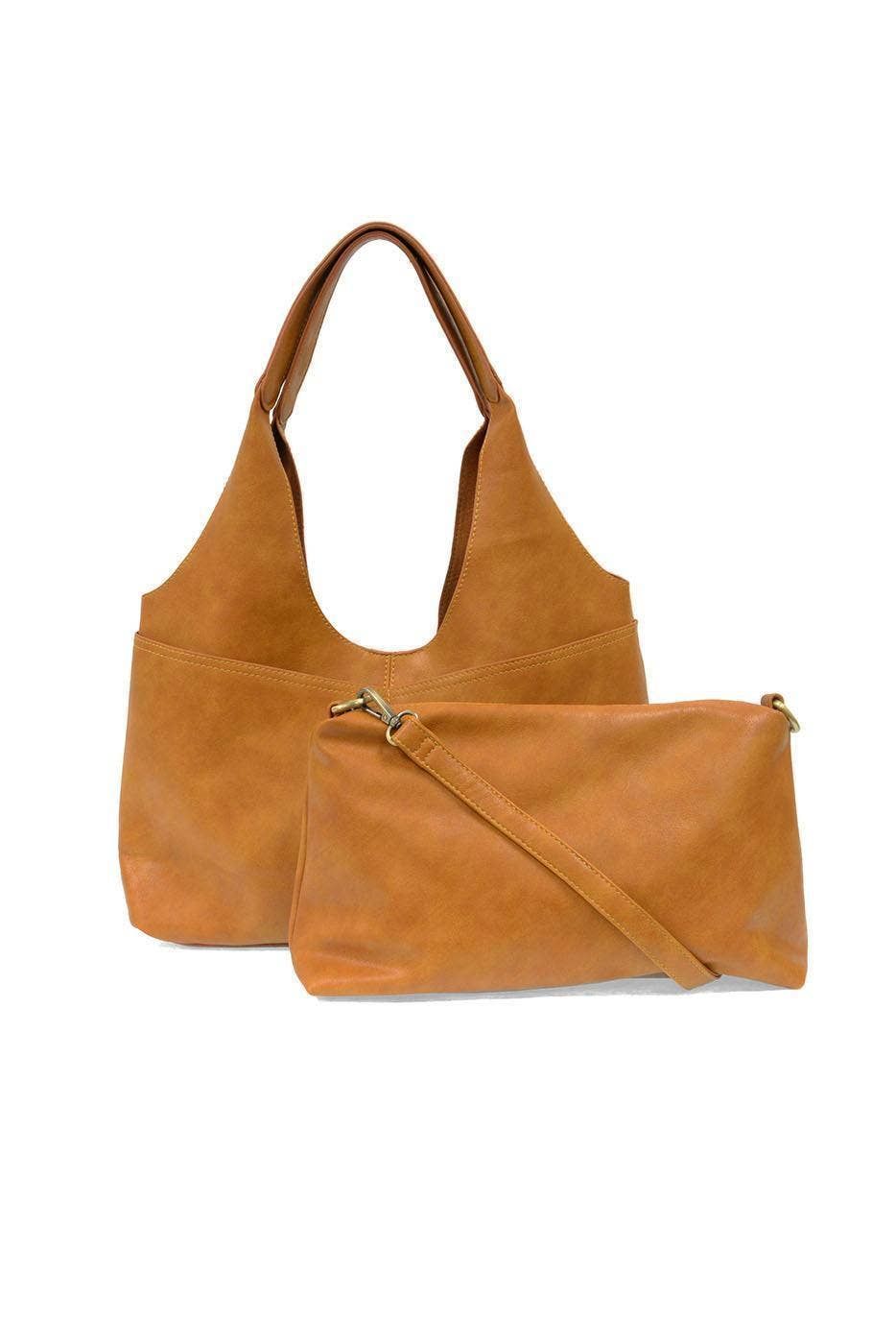 Val 4-Pocket Hobo Bag With Removable Crossbody, Color: L8137-16 Honey