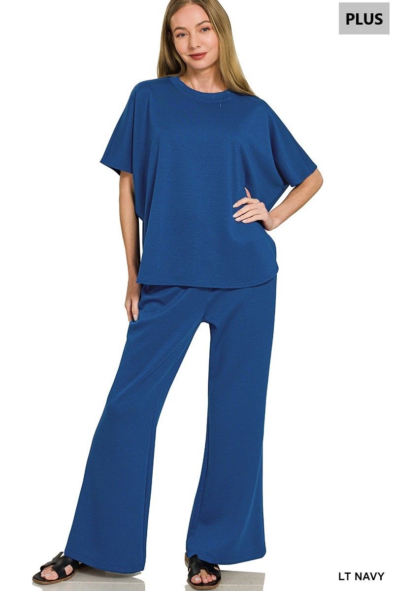 Scuba Pant Set, Color: Lt Navy, Size: S