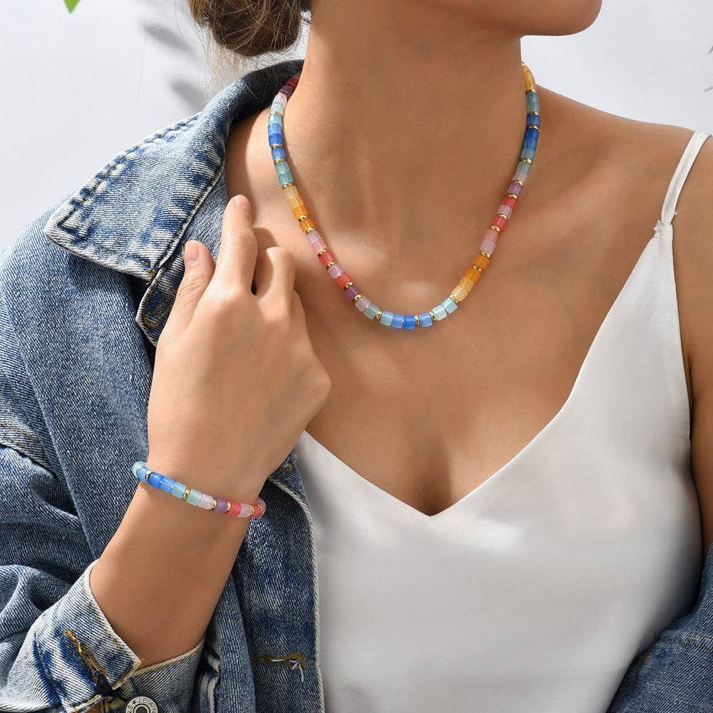 Resin Gradient Necklace