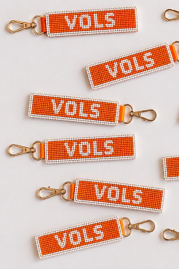 VOLS Beaded Keychain