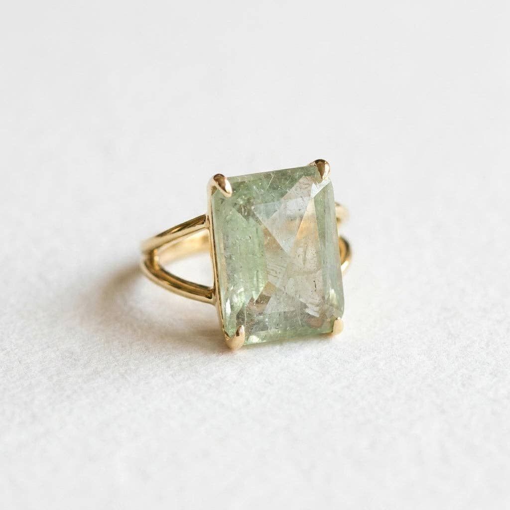 Lush Light Green Strawberry Ring