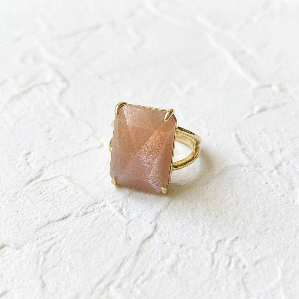 Golden Dawn Sunstone Ring