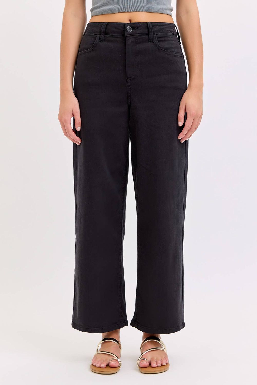 27" Inseam High Rise Crop Wide Leg, Size: 1