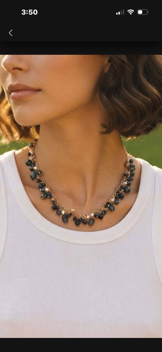 Blue night necklace