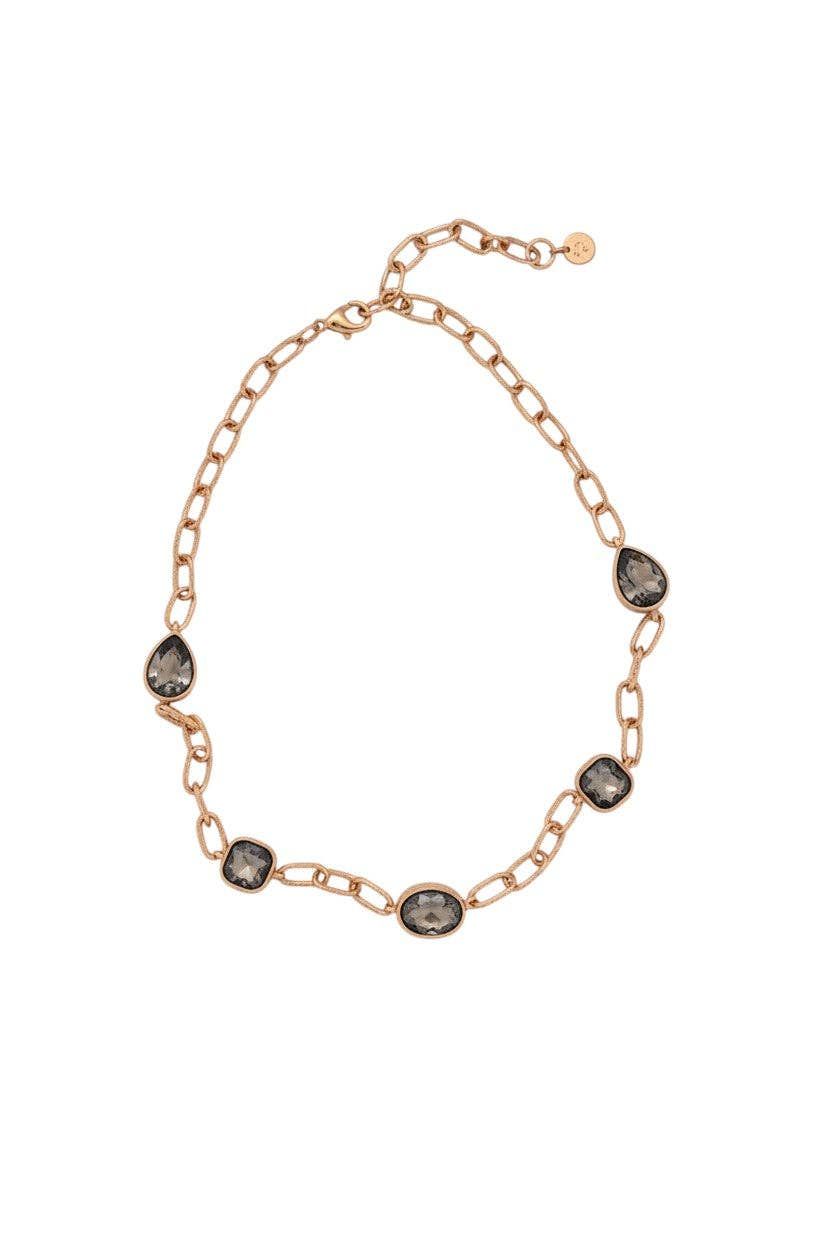 Smokey Mountain Necklace, Select Color: smoke