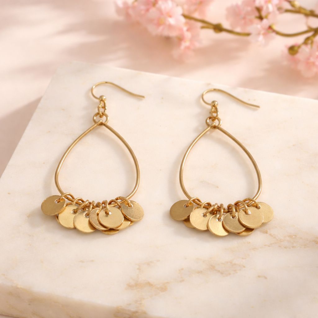 Amanda Earring, Style: gold