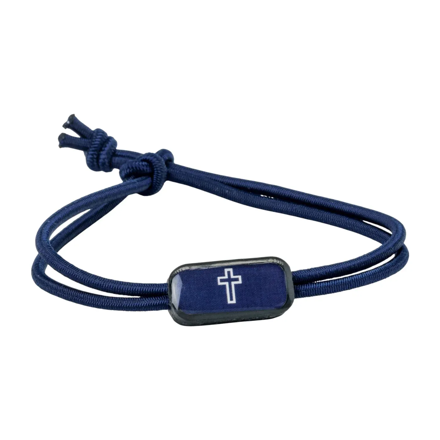 Tap To Pray® Survivor Series Tactical Bracelet, Color: Navy + Cross