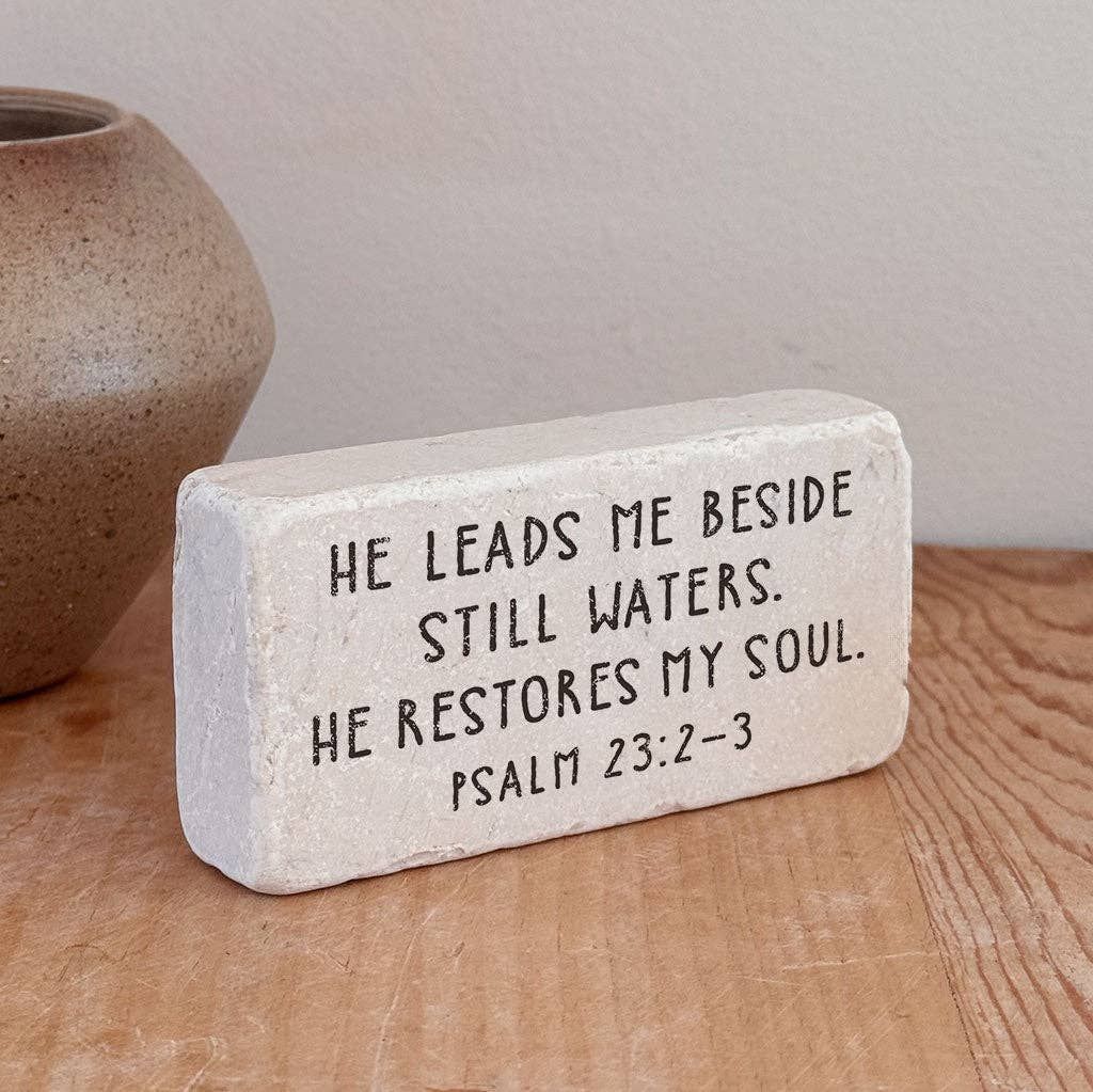 569N | Psalm 23:2-3, Size: Half