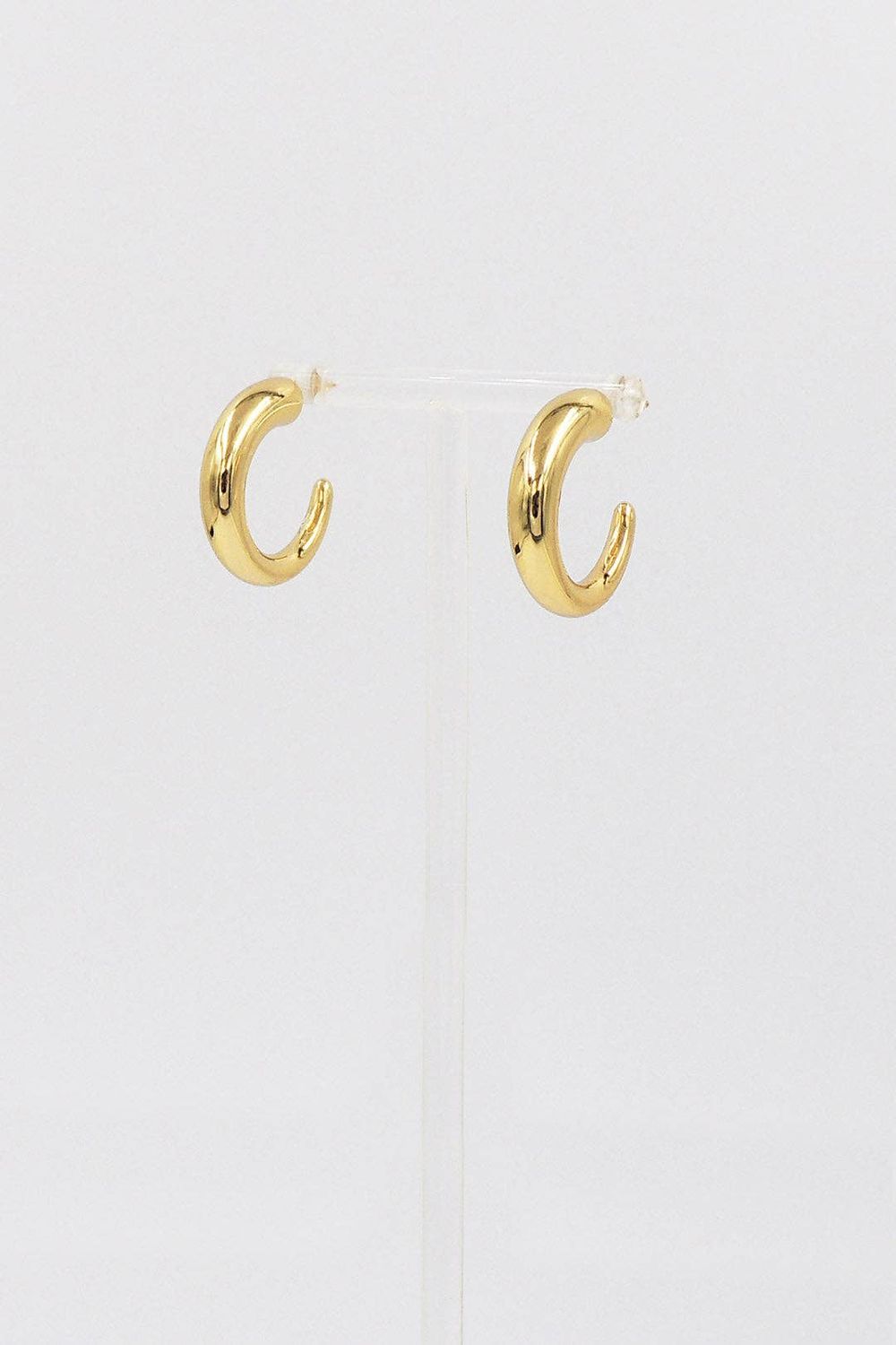 Stainless Steel Gold Hoop .5" Earring waterproof