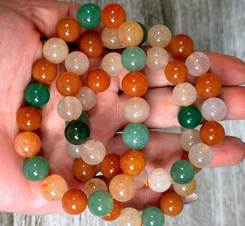 10mm Mixed Jade Bracelet