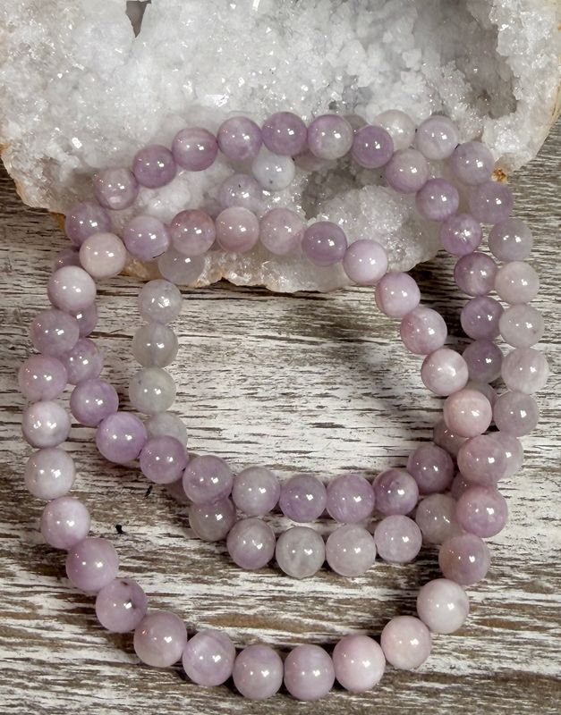6mm Natural Kunzite Bracelet
