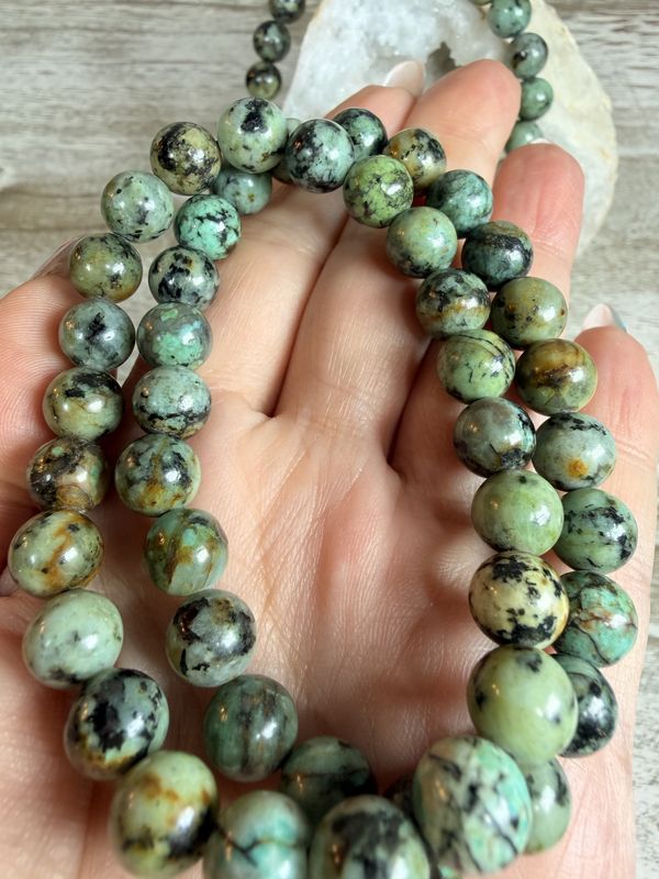8mm Natural African Turquoise Bracelet