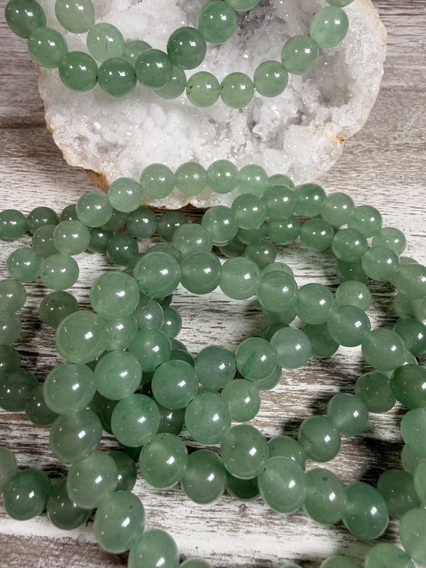 8mm Natural Green Aventurine Bracelet