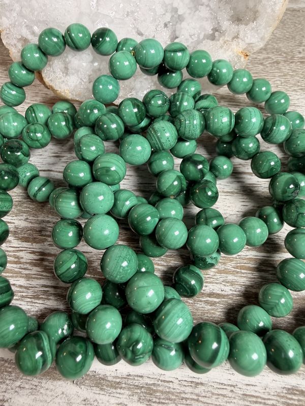 8mm Natural Malachite Bracelet