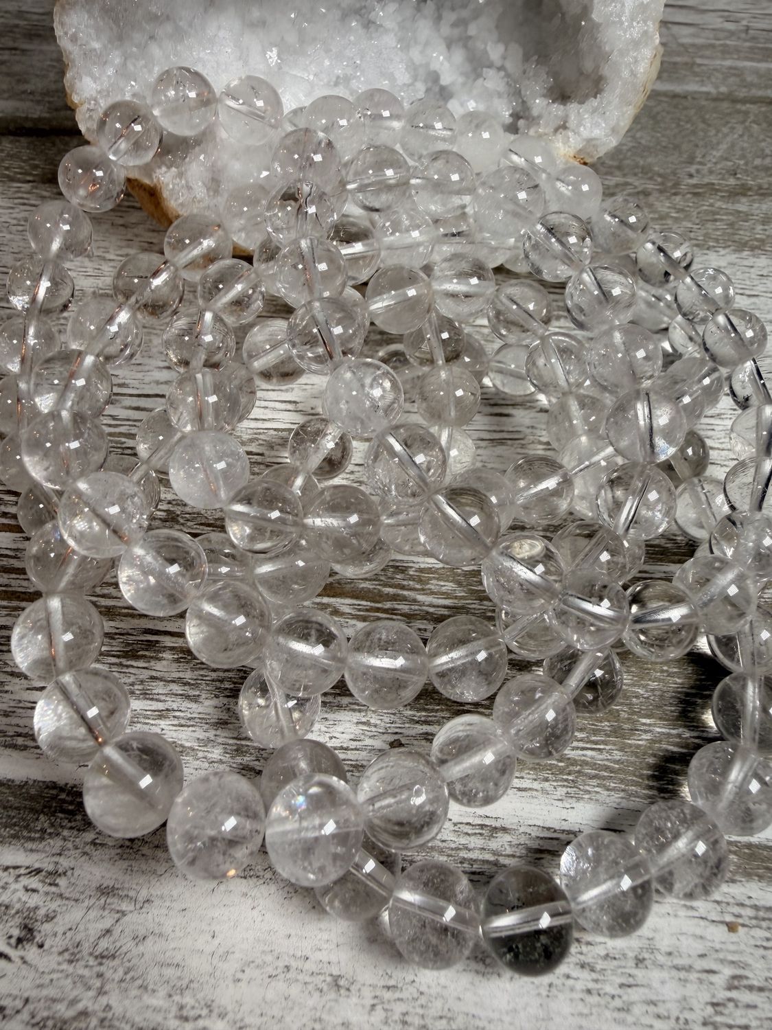 8mm Natural Clear Quartz Bracelet