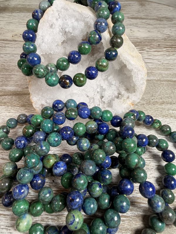 8mm Natural Azurite Malachite Bracelet