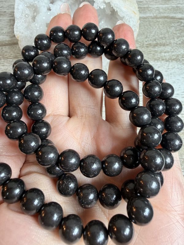 8mm Natural Lava Stone Bracelet