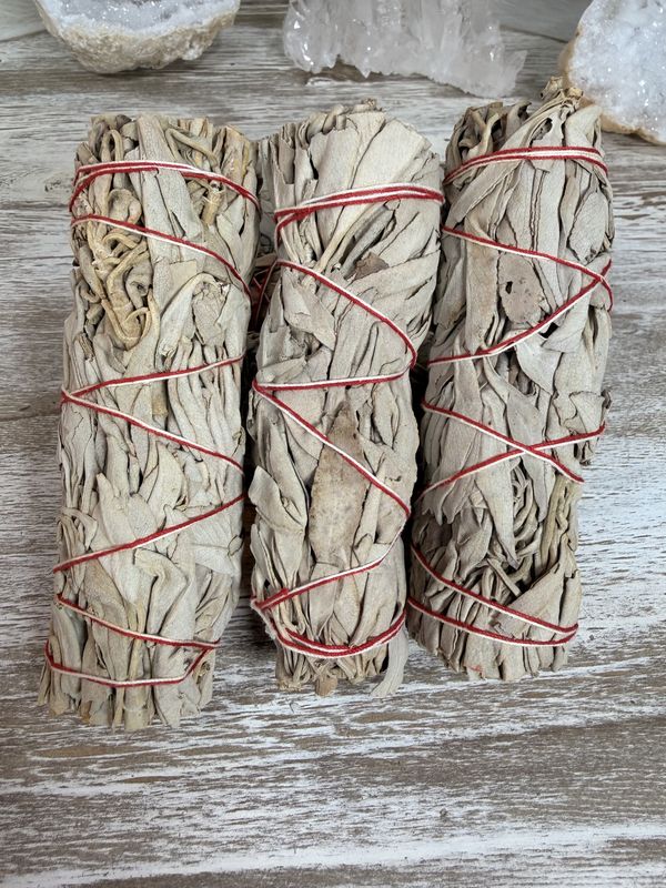 Sacred Purification: 3–4" California White Sage Smudge Stick